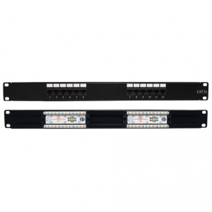 CAT5E 12 Port 110 Type IDC design Rackmount Patch Panel