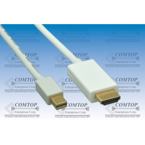 Comtop 10DP-MDPHM-03 3ft Mini Display Port to HDMI Cable