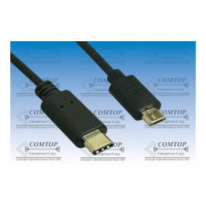 Comtop 10UC-2CM1-1 USB2.0 C Male to Micro-B Male 480M 3A