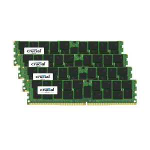 Crucial CT4K64G4LFQ424A 256GB (4 x 64GB) 288-Pin LRDIMM DDR4 2400MHz PC4-19200 Server Memory