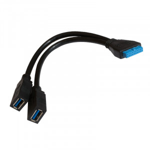 Kingwin KW-2USB3MB 2-Port Internal USB 3.0 to 20 Pin MB Adapter Cable