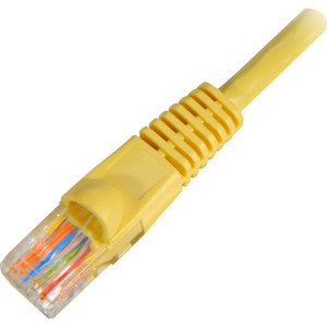 1-Foot Category 5e 350MHz Network Patch Cord / Cable with Moldboot, Color: Yellow