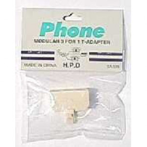 1-to-3 Phone T-Adapter (3-way telephone jacket, triplet ) [04B81]