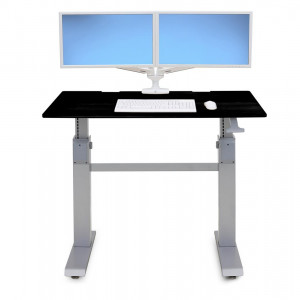 Ergotron WorkFit-DL 48 Sit-Stand Desk - Black