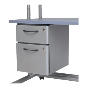Ergotron Drawer & File Cabinet - Silver - 298SM