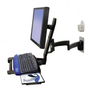 Black Ergotron 200 Series Combo Arm