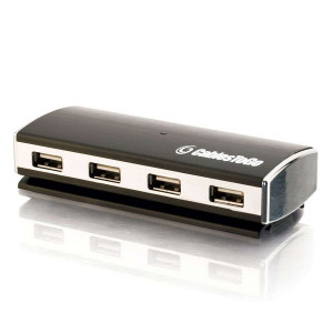 C2G 29508 4-Port USB 2.0 Aluminum Hub for Chromebooks, Laptops and Desktops.