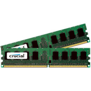 Crucial 4GB (2GBx2) DDR2-667 (PC2 5300) 240-pin Dual Channel Kit Server Memory CT2KIT25672AF667