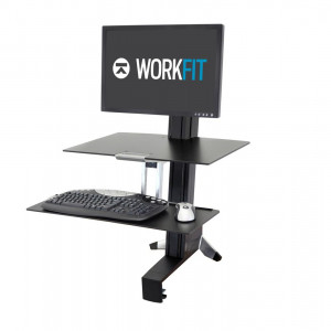 Ergotron WorkFit-S Single HD Workstation with Worksurface  - Black