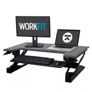 Ergotron WorkFit-T Standing Desk Workstation - Black