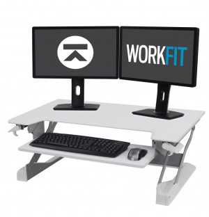 Ergotron WorkFit-TL Standing Desk Workstation - White