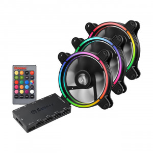 Enermax UCTBRGB12-BP3 T.B RGB 120mm Case Fan with 3 in 1 Remote Controller and Control Box