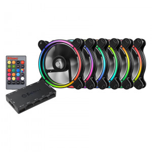 Enermax UCTBRGB12-BP6 T.B RGB 120mm Case Fan with 3 in 1 Remote Controller and Control Box