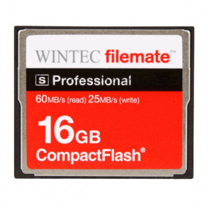 Wintec FileMate S Professional 16GB CompactFlash (CF) Flash Memory Card, Model: 3FMCF16GBS-R.