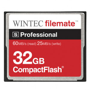 Wintec FileMate S Professional 32GB CompactFlash (CF) Flash Memory Card, Model: 3FMCF32GBS-R.