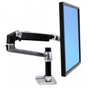 Ergotron LX Desk Monitor Arm - Black/Aluminum