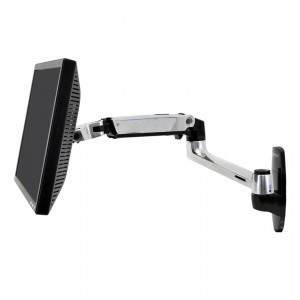 Ergotron LX Wall Monitor Arm - Black/Aluminum