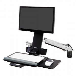 Ergotron StyleView Sit-Stand Combo Arm - Aluminum