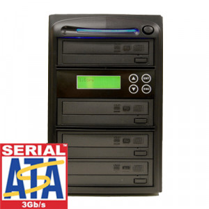 Directron 4-Target 1 to 4 SATA 24X CD/DVD Tower Duplicator System. Model: 4DVDSATA24X