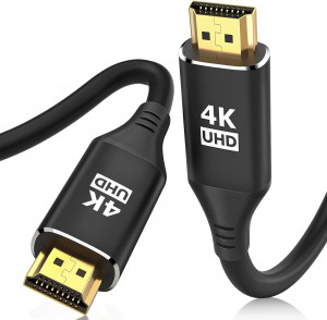 HDMI Cables 12FT/3.6M, 4K @ 60 Hz in-Wall CL3 Rated