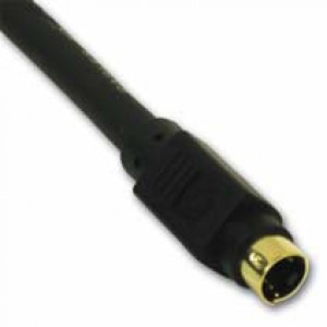 50-foot S-Video Cable, for DVD Players, Satellite Receivers and; S-VHS VCRs, Color: Black