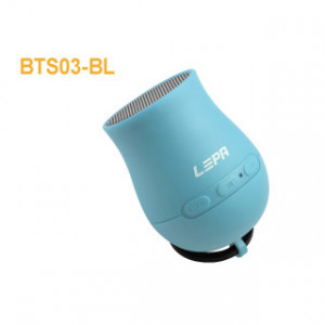 LEPA BTS03-BL Q-Boom Bluetooth Speaker with Selfie Shutter, Jazz Blue