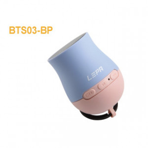 LEPA BTS03-BP Q-Boom Bluetooth Speaker with Selfie Shutter, Pop Duo