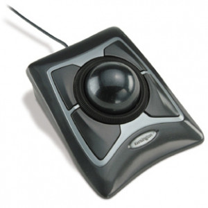 Black/Silver Kensington Ultimate Trackball Optical Expert Mouse