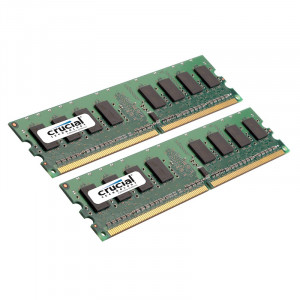 Crucial 8GB (4GBx2) DDR2 667 (PC2-5300) 240-Pin Dual Channel Kit Desktop Memory CT2KIT51264AA667