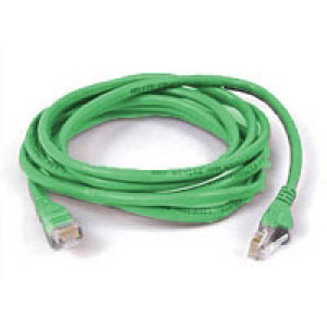 7-Foot Category 5e RJ45 Computer Network Patch Cable with Moldboot , Color: Green