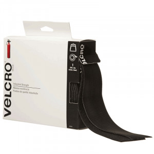 Velcro 90197 Industrial Strength Hook and Loop Tape, 2in x 15ft, Black