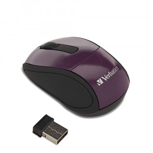 Verbatim Wireless Mini Travel Mouse (Purple)