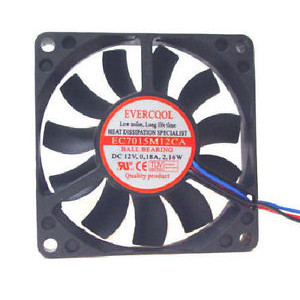 Evercool EC7015M12CA Ball-Bearing Flat Case Fan