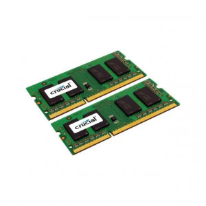 Crucial CT2KIT12864BF160B 2GB (2 x 1GB) 204-Pin SODIMM DDR3L 1600MHz (PC3-12800) Notebook Memory, CL