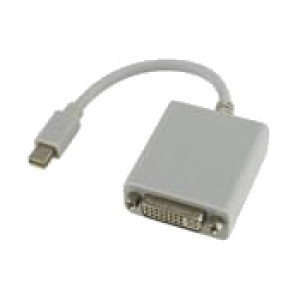 MRP AD-MDPDVI-MF 8.5 inch Mini Display Port Male to DVI Female Cable for Apple Macbook, White