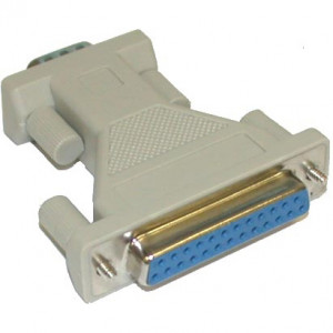 DB25 Female to DB9 Male Serial Port Adapter