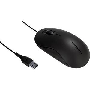 Matte Black Targus 3-Button USB Full-Size Optical Mouse