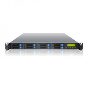 Black AccuSTOR AR108I 1U 8-Bay 2.5-inch SATA to iSCSI Rackmount