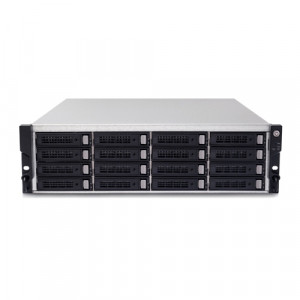 Sans Digital AccuRAID AR316T6V 3U 16-Bay 2x 10G SFP+ and 6x GbE iSCSI to SAS/SATA RAID Rackmount.