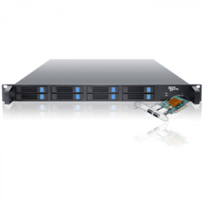 Black Sans Digital AccuSTOR AS108XP 1U 8 Bay Rackmount Storage, Supports 2.5in SAS / SATA / SSD Hard