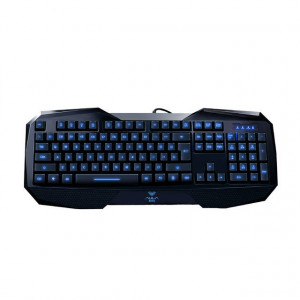 AULA BE FIRE SI-859 LED Backlight USB Wired Optical Gaming Keyboard (Black)