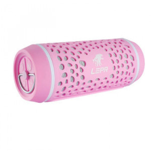 LEPA BTS02-P Bluetooth Speaker with NFC Function, 360 Degree Sound, Built-in Microphone, Pink.