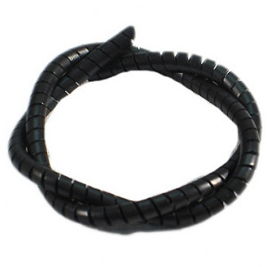 Black Spiral Wrap - 1/8in, per foot