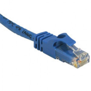 1-Foot Category 5e 350MHz Network Patch Cord / Cable with Moldboot. Color: Blue
