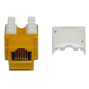 Yellow Cat 6 Tool Type (Punch Down) RJ45 Keystone Jack