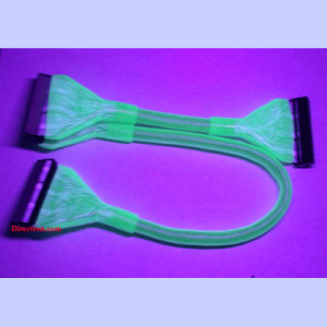 Glow in the dark style! Silver Rounded ATA-100/133 IDE Cable