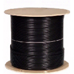 1000-Foot Outdoor Direct Burial RG6U Quad Shield Coax Cable CC-3032BK-6QD