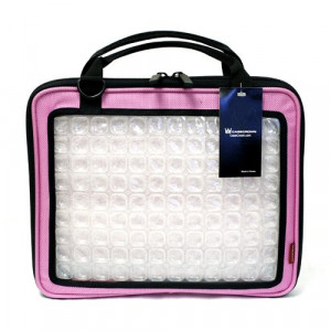 Pink CaseCrown 10in Premium Air Cell Padded Carrying Case for Netbook