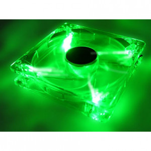 Green Logisys 4 LED 120mm Case Fan