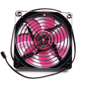 Apevia 120mm 4pin and 3pin UV Red LED Case Fan